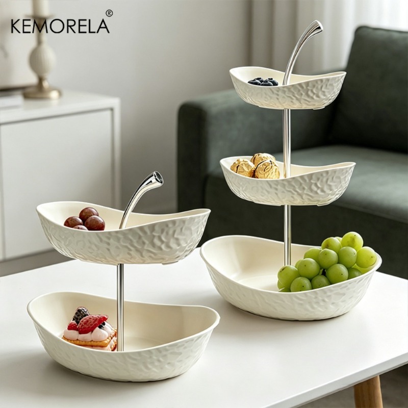 Kitchen Baking Rack - KEMORELA 2/3 Tier Plastic Fruit And