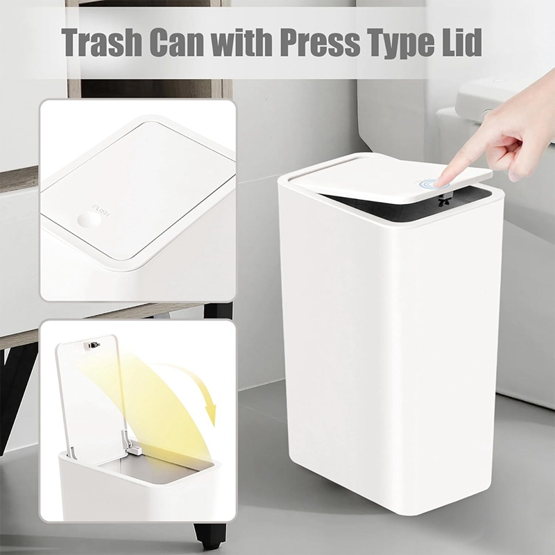 Bathroom Trash Can with Lid,Sl - Kitchen Up recension och pris
