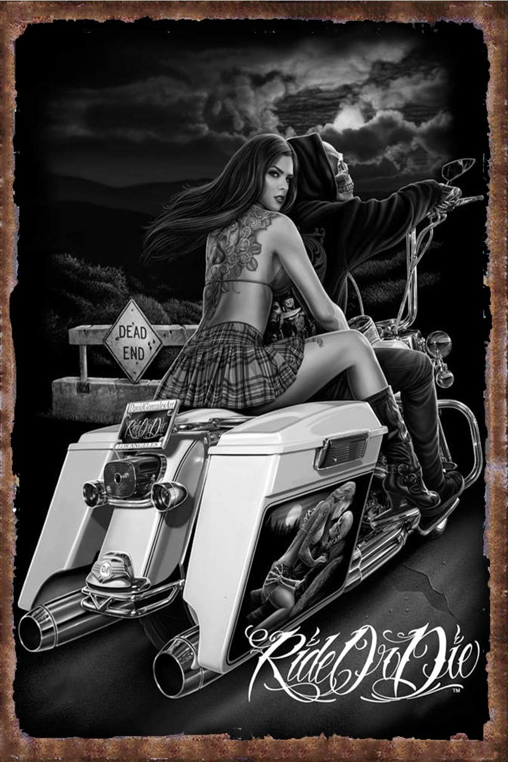 Vintage Metal Sign Ride or Die - Kitchen Up recension och pris