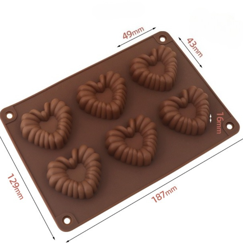 Heart-shaped Silicone Chocolat - Baking Kitchen Diy recension och pris