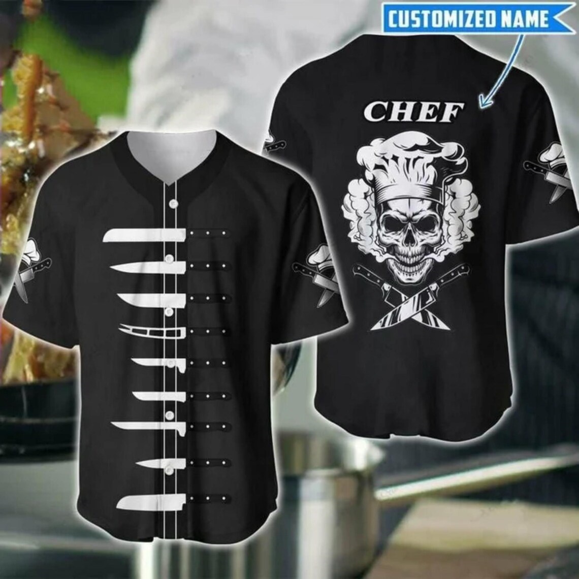 Chef Baseball Jersey Custom Na - Kitchen Up recension och pris