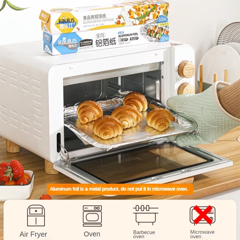 Zackoo 10/20/40M Aluminium Foi - Kitchen Baking Sheets recension och pris