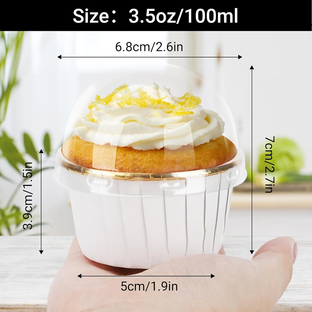 50 pcs Muffins Cup Paper Cupca - Baking Kitchen Diy recension och pris