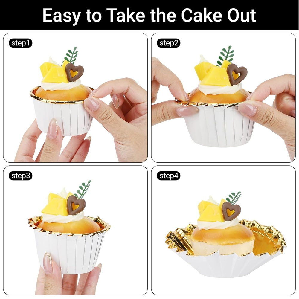 50 pcs Muffins Cup Paper Cupca - Baking Kitchen Diy recension och pris