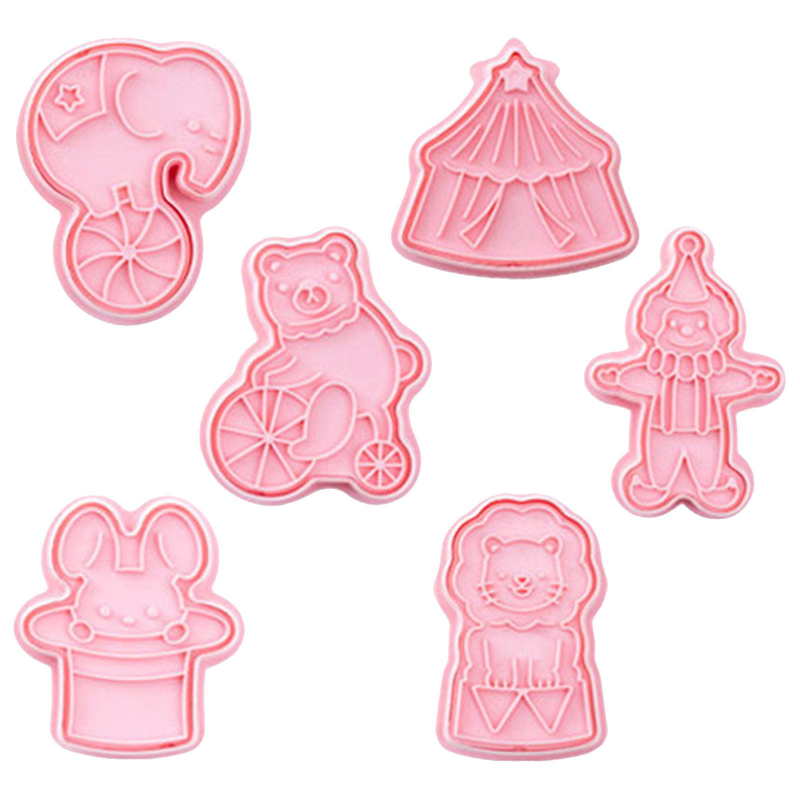 6Pcs Cookie Cutters Plastic Ci - Baking Kitchen Diy recension och pris