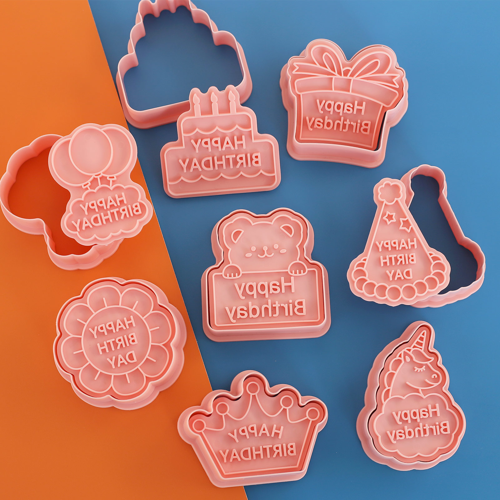 8pcs Happy Birthday Cookie Cut - Baking Kitchen Diy recension och pris