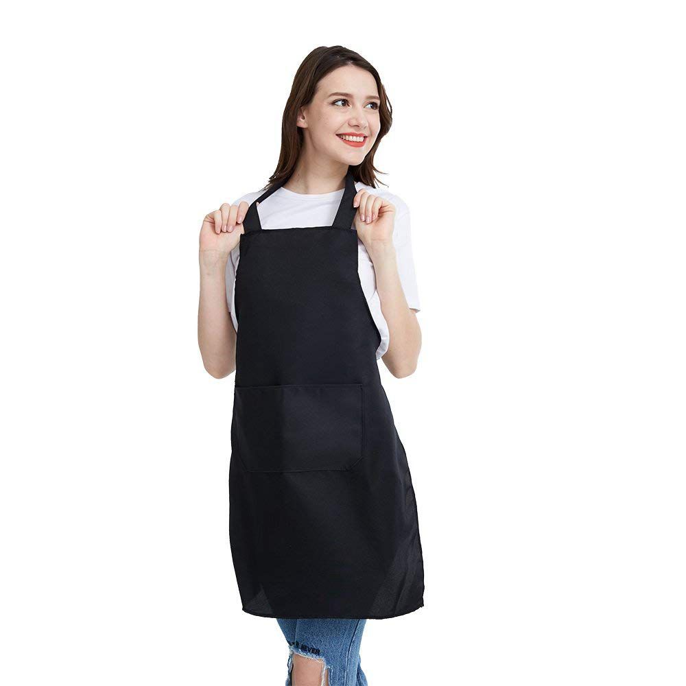 12 Pack Bib Apron - Unisex Bla - Kitchen Baking Drawing recension och pris